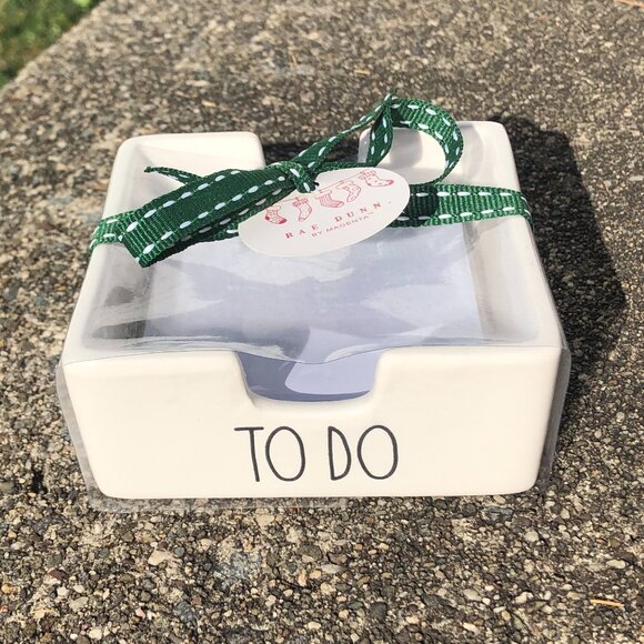 NWT Rae Dunn "TO DO" Post-It Note Holder - Picture 1 of 6